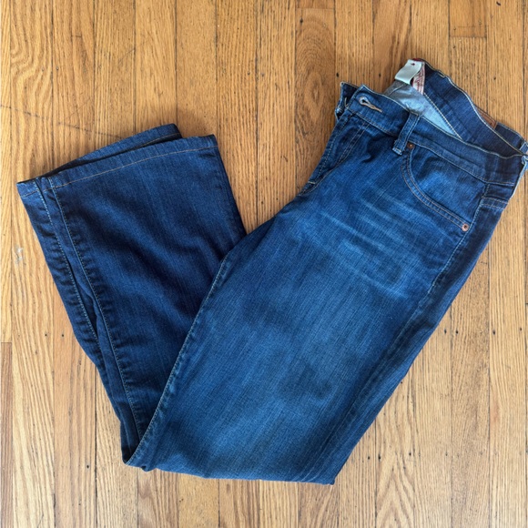 Lucky Brand Women’s Dark Blue Straight Jeans size 14 - Picture 9 of 10